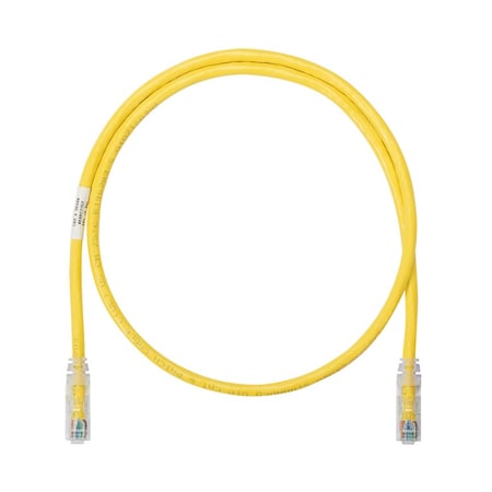 Panduit Cat6A Patch Cord, Cm/Lszh, Yellow (10 Pack), 10PK NK6APC1MYL